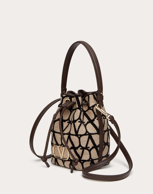 Red Valentino MINI BORSA A SECCHIELLO VLOGO SIGNATURE IN TOILE ICONOGRAPHE Moda