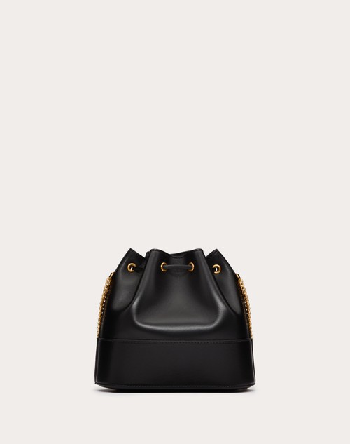Red Valentino MINI SECCHIELLO CON CATENA VLOGO SIGNATURE IN NAPPA Nuovo