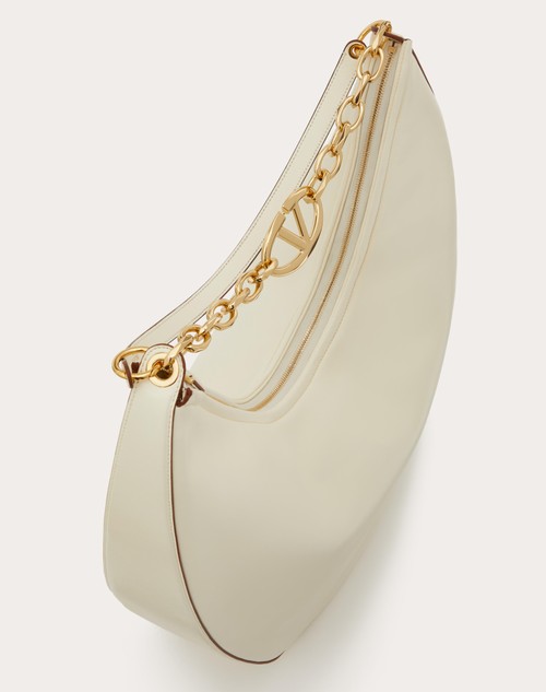 Red Valentino MAXI HOBO VLOGO MOON BAG IN NAPPA CON CATENA Italia