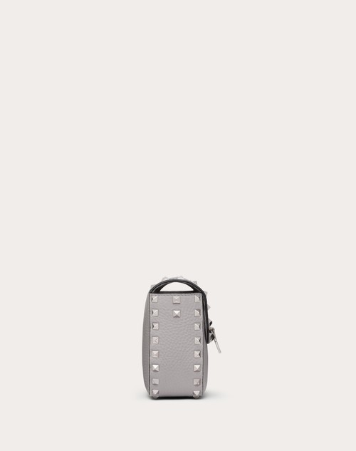 Red Valentino BORSA A TRACOLLA VALENTINO GARAVANI ROCKSTUD IN VITELLO GRANATO Promozione Limitata