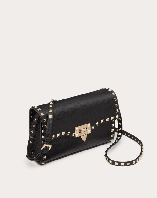 Red Valentino BORSA PICCOLA A TRACOLLA ROCKSTUD IN VITELLO GRANATO Convenienza