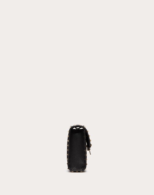 Red Valentino BORSA PICCOLA A TRACOLLA ROCKSTUD IN VITELLO GRANATO Presa