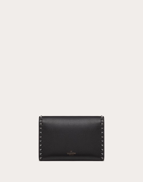 Red Valentino BORSA PICCOLA A TRACOLLA ROCKSTUD IN VITELLO GRANATO Sconto