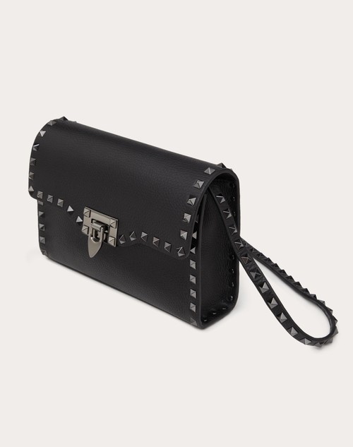 Red Valentino BORSA PICCOLA A TRACOLLA ROCKSTUD IN VITELLO GRANATO Sconto