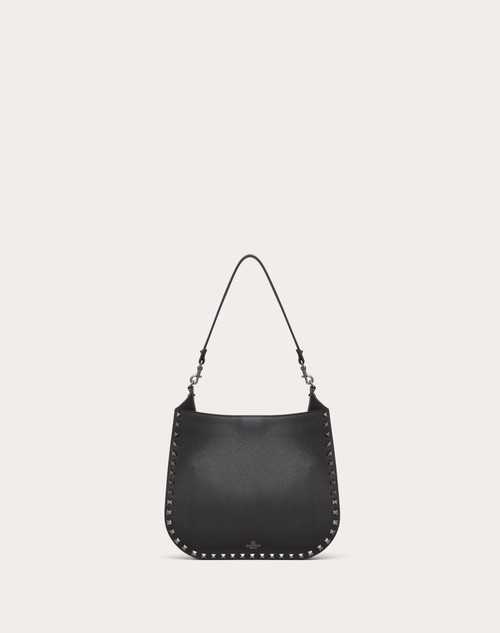 Red Valentino BORSA HOBO VALENTINO GARAVANI ROCKSTUD IN VITELLO GRANATO Offerta