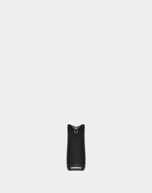 Red Valentino BORSA HOBO VALENTINO GARAVANI ROCKSTUD IN VITELLO GRANATO Offerta