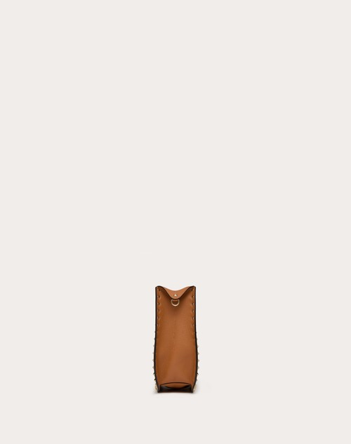 Red Valentino BORSA HOBO VALENTINO GARAVANI ROCKSTUD IN VITELLO GRANATO Economico