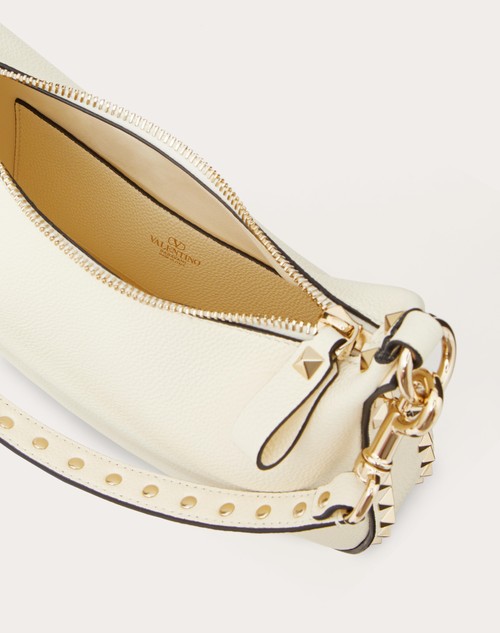Red Valentino HOBO PICCOLA VALENTINO GARAVANI ROCKSTUD IN VITELLO GRANATO Outlet