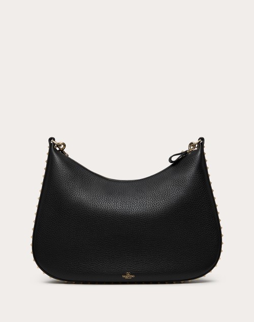 Red Valentino HOBO VALENTINO GARAVANI ROCKSTUD IN VITELLO GRANATO In Vendita
