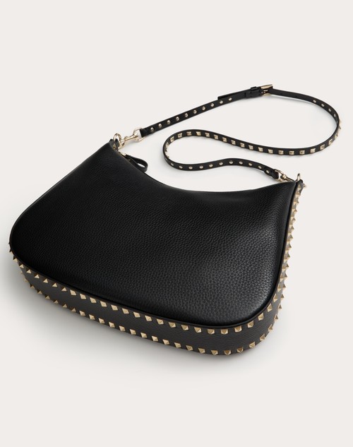 Red Valentino HOBO VALENTINO GARAVANI ROCKSTUD IN VITELLO GRANATO In Vendita