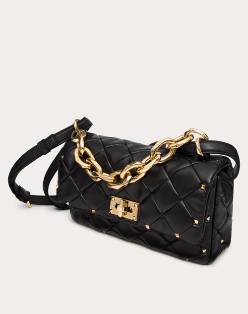Red Valentino BORSA VALENTINO GARAVANI ROCKSTUD SPIKE IN NAPPA PATCHWORK Negozio