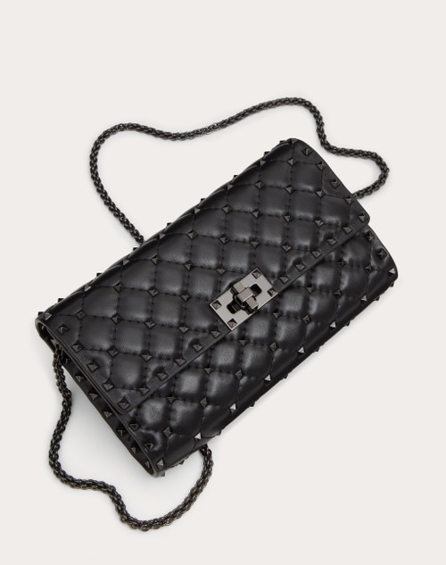 Red Valentino BORSA A TRACOLLA ROCKSTUD SPIKE IN NAPPA Comprare a buon mercato