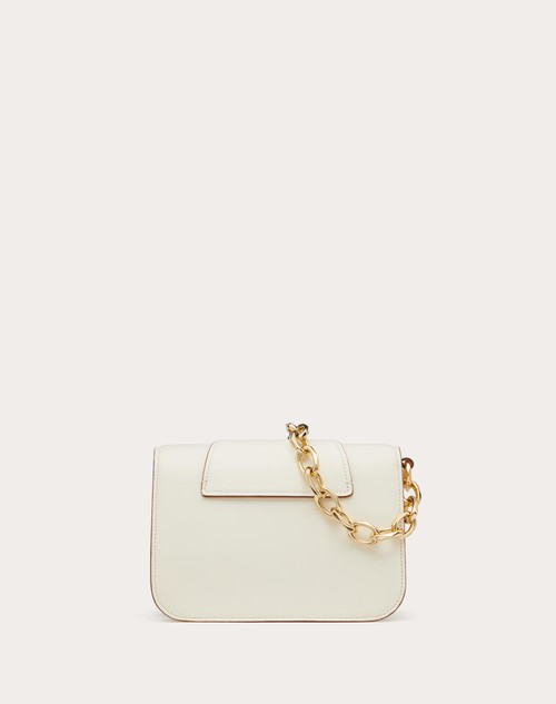 Red Valentino BORSA PICCOLA A SPALLA VLOGO O'CLOCK IN NAPPA CON CATENA Offerta Giorno del Papà