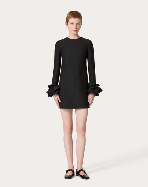 Red Valentino ABITO CORTO IN CREPE COUTURE RICAMATO Smaltimento dello stoccaggio