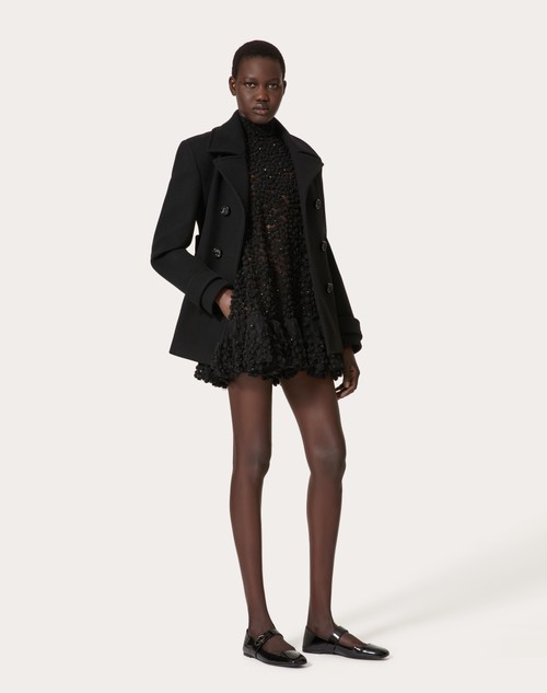 Red Valentino ABITO CORTO IN TULLE ILLUSIONE RICAMATO Offerte esclusive