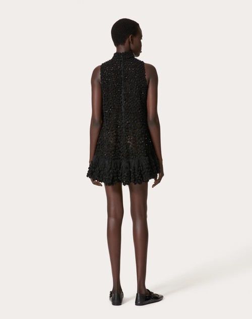 Red Valentino ABITO CORTO IN TULLE ILLUSIONE RICAMATO Offerte esclusive