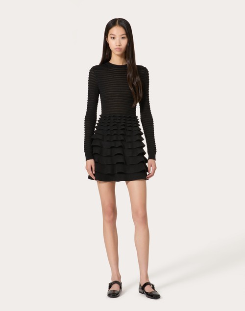 Red Valentino ABITO CORTO IN VISCOSA E LANA Lightning offer