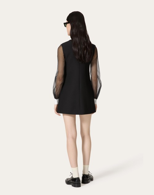Red Valentino ABITO CORTO IN CREPE COUTURE Offerte stagionali
