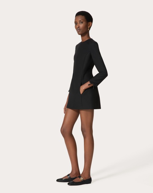 Red Valentino ABITO CORTO IN CREPE COUTURE Liquidazione