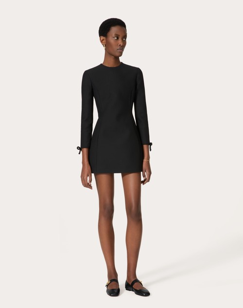 Red Valentino ABITO CORTO IN CREPE COUTURE Liquidazione