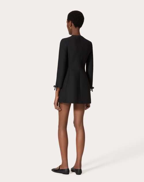 Red Valentino ABITO CORTO IN CREPE COUTURE Liquidazione