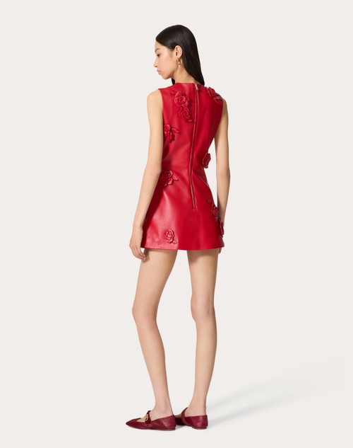 Red Valentino ABITO CORTO IN NAPPA RICAMATO Offerta settimanale