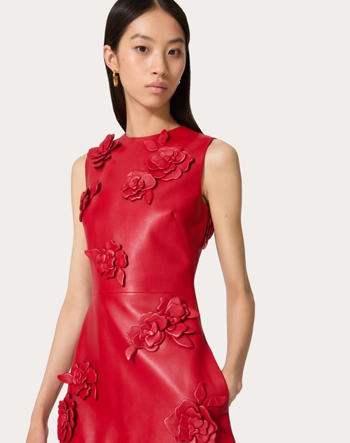 Red Valentino ABITO CORTO IN NAPPA RICAMATO Offerta settimanale