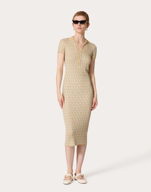 Red Valentino ABITO IN LUREX E JACQUARD TOILE ICONOGRAPHE Ultimi tre giorni