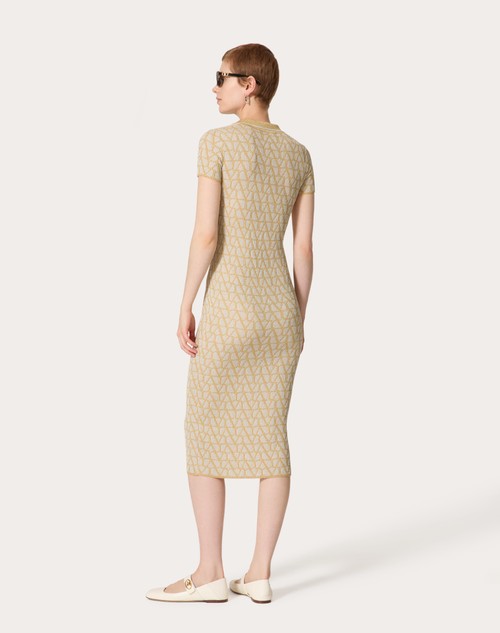 Red Valentino ABITO IN LUREX E JACQUARD TOILE ICONOGRAPHE Ultimi tre giorni