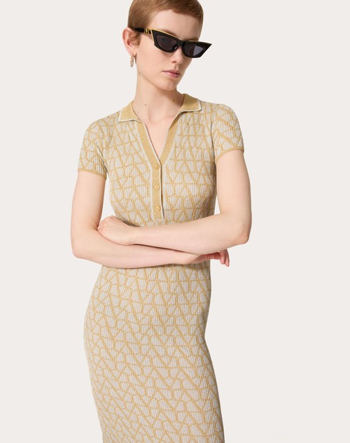 Red Valentino ABITO IN LUREX E JACQUARD TOILE ICONOGRAPHE Ultimi tre giorni