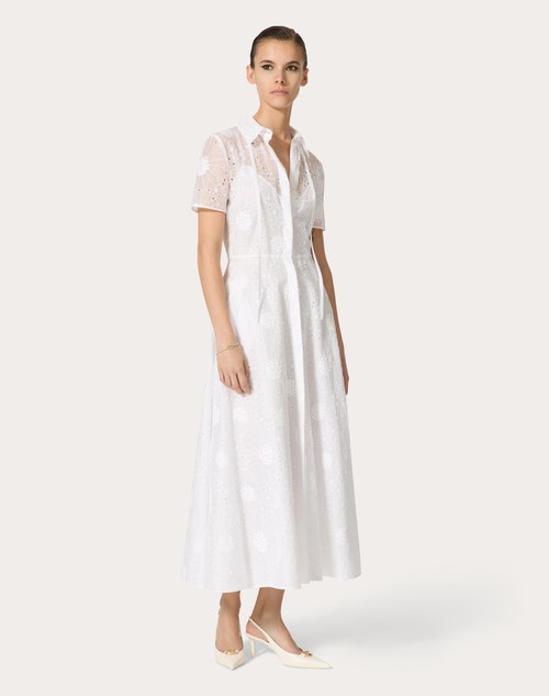 Red Valentino ABITO MIDI IN DAISY ORGANDIS Latest stili