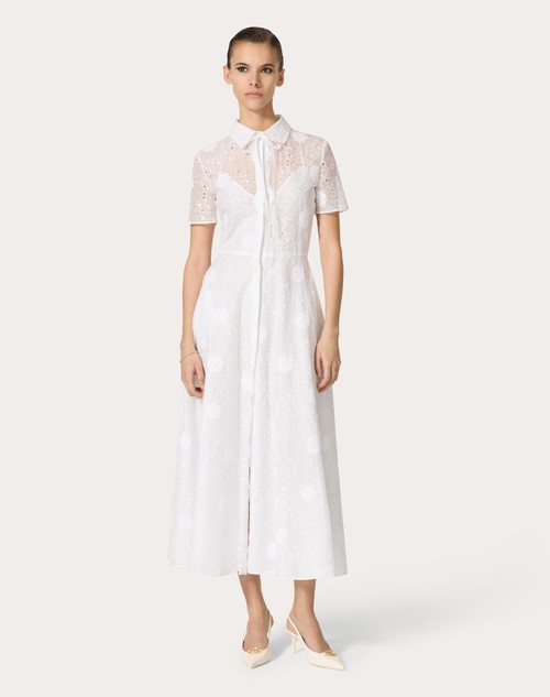 Red Valentino ABITO MIDI IN DAISY ORGANDIS Latest stili