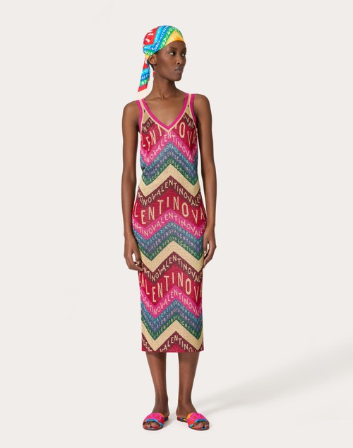 Red Valentino ABITO IN LUREX VALENTINO CHEVRON Promozione temporanea