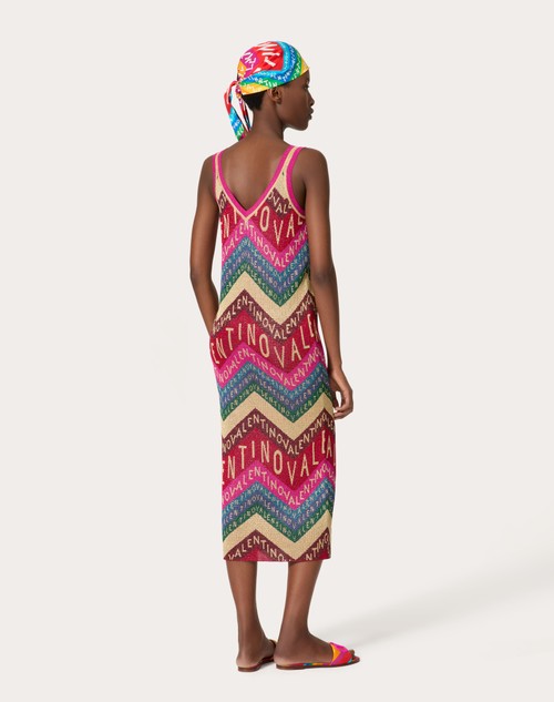 Red Valentino ABITO IN LUREX VALENTINO CHEVRON Promozione temporanea