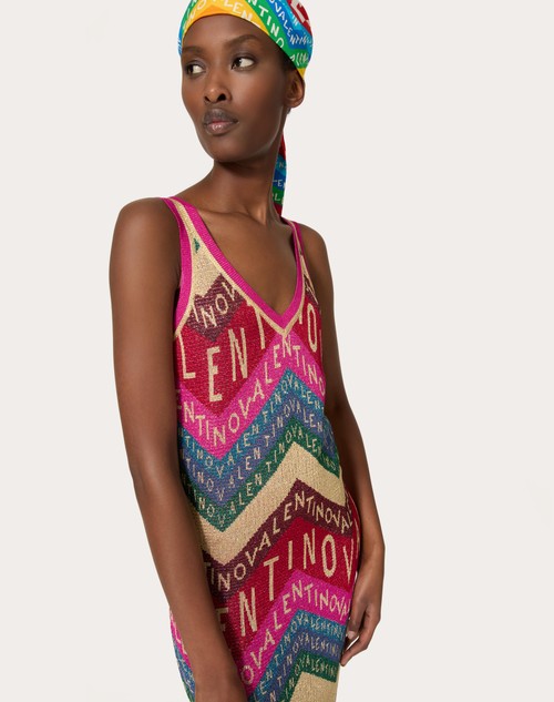 Red Valentino ABITO IN LUREX VALENTINO CHEVRON Promozione temporanea