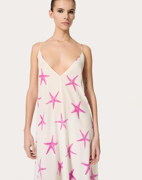 Red Valentino ABITO DA SERA IN CREPE DE CHINE STARFISH Fino al 60% di sconto