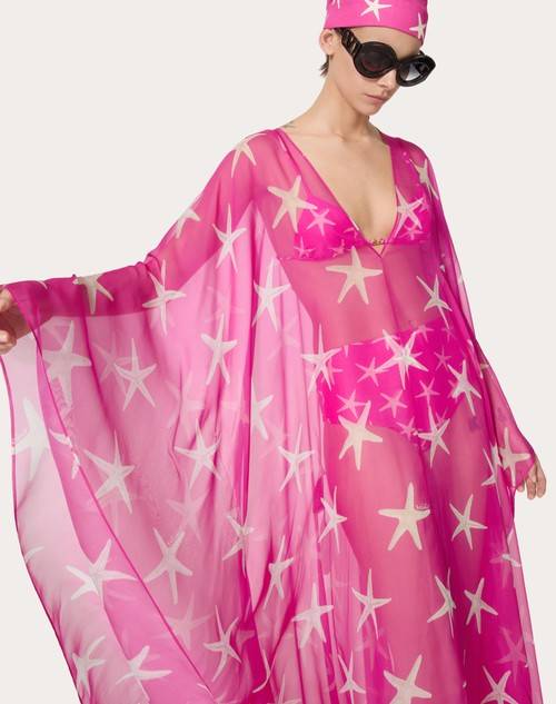 Red Valentino ABITO DA SERA IN CHIFFON STARFISH Only for today