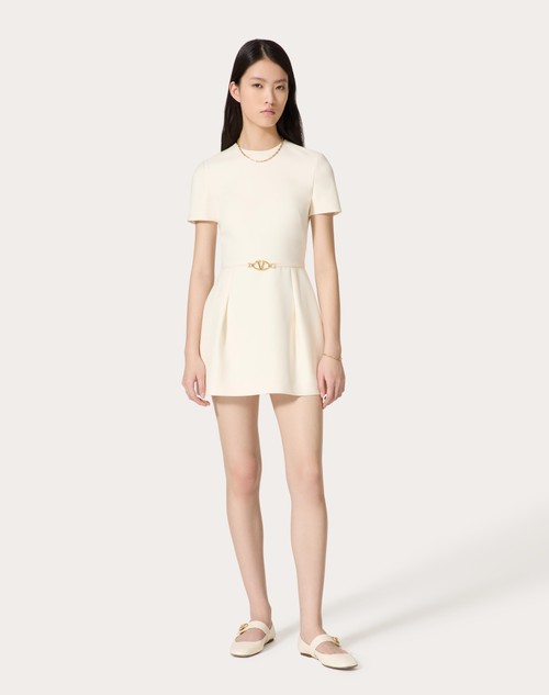 Red Valentino ABITO CORTO IN CREPE COUTURE Super sconto