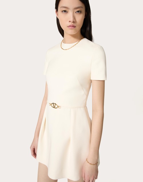 Red Valentino ABITO CORTO IN CREPE COUTURE Super sconto