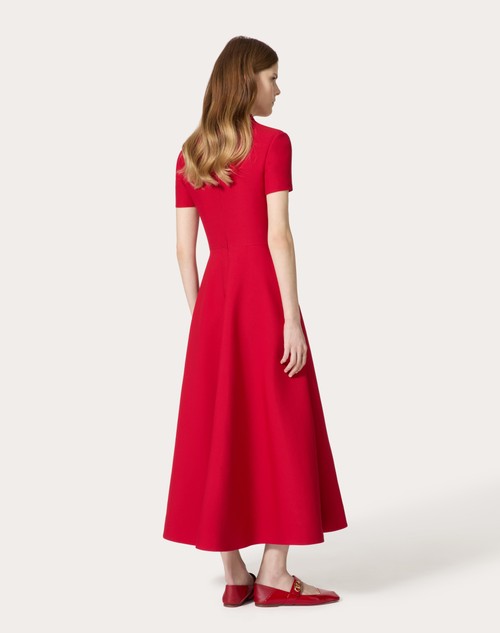 Red Valentino ABITO MIDI IN CREPE COUTURE 50% di sconto con spedizione gratuita