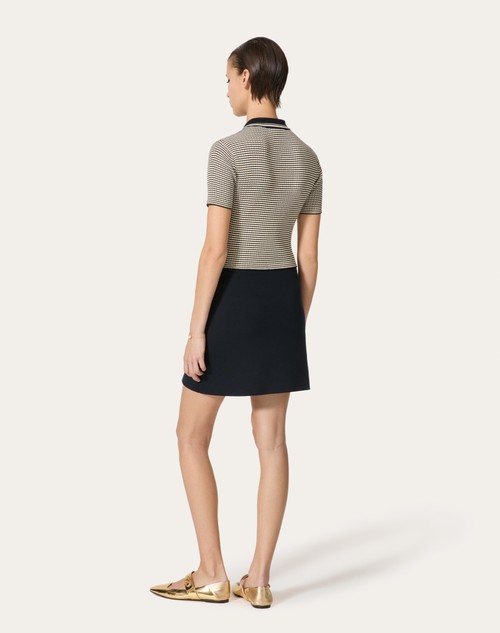 Red Valentino ABITO IN COTONE E LUREX Officina