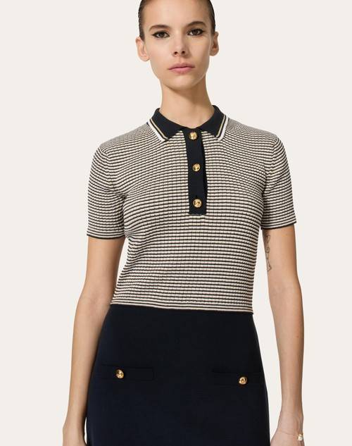 Red Valentino ABITO IN COTONE E LUREX Officina