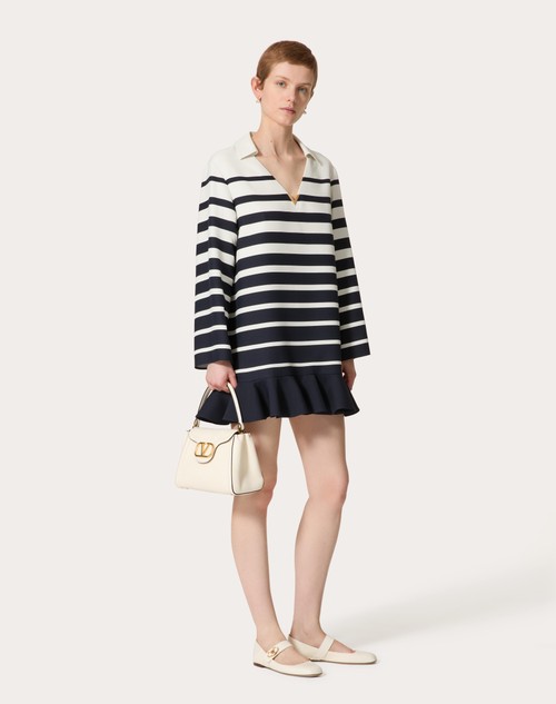 Red Valentino ABITO CORTO IN CREPE COUTURE VALENTINO ROOMVIEW Esporta salva