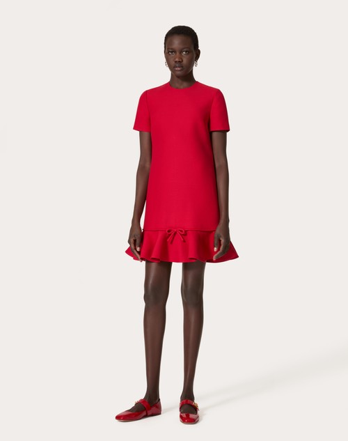 Red Valentino ABITO CORTO IN CREPE COUTURE Black Friday Prezzi
