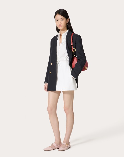 Red Valentino ABITO CORTO IN COMPACT POPELINE In vendita