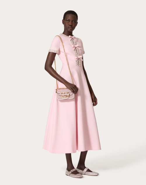 Red Valentino ABITO MIDI IN CREPE COUTURE RICAMATO Italy