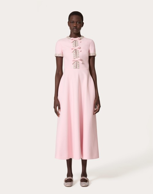 Red Valentino ABITO MIDI IN CREPE COUTURE RICAMATO Italy