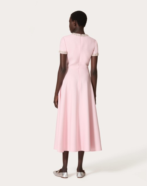 Red Valentino ABITO MIDI IN CREPE COUTURE RICAMATO Italy