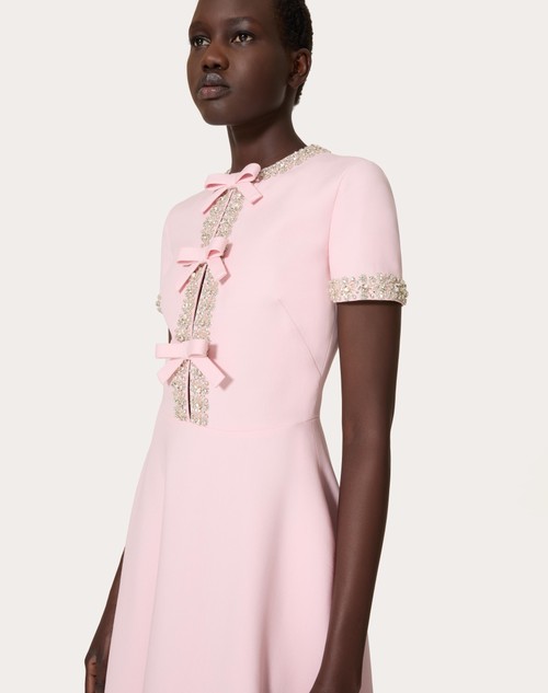 Red Valentino ABITO MIDI IN CREPE COUTURE RICAMATO Italy