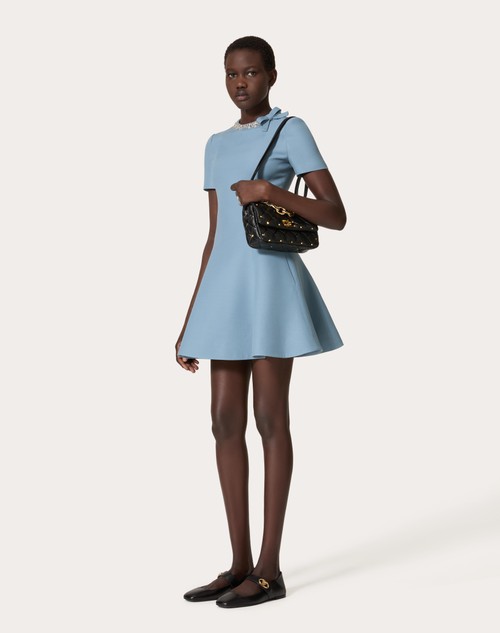 Red Valentino ABITO CORTO IN CREPE COUTURE RICAMATO Italia